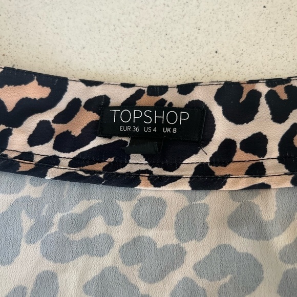TOP shop Leopard Print Skirt - Picture 3 of 8